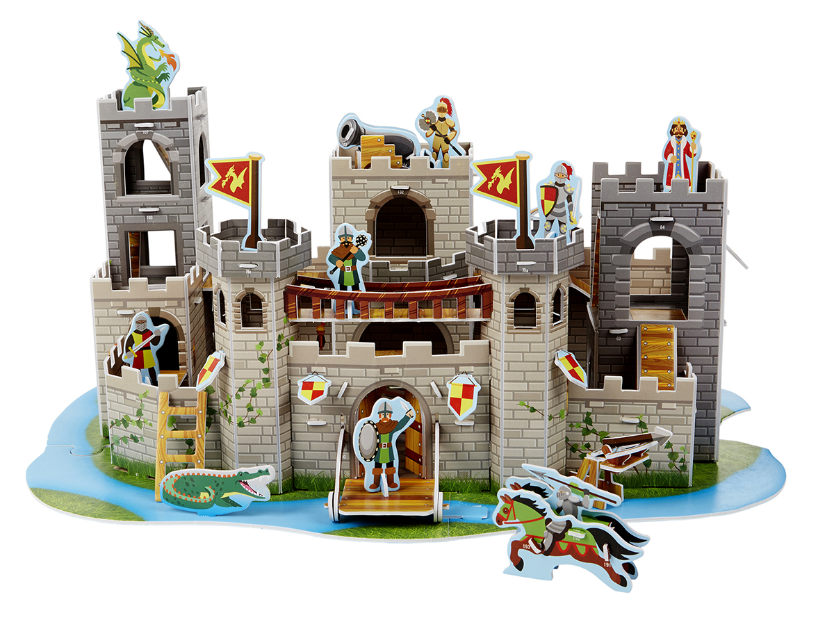 3D Пазл - Рыцарский замок, более 100 деталей  